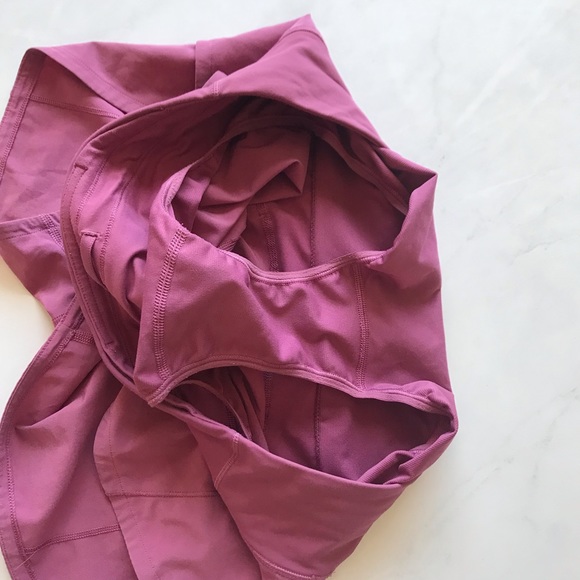 Pink lululemon speed short. Size 6. - Picture 6 of 9